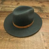 Lock Of Color Grey Hat With Camel Belt NWT- Size S (55 CM)