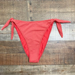 Tularosa Red Metallic Side Tie Bikini Bottoms- Size XS (we have matching top)