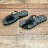 Old Navy Black Flip Flops- Size 8