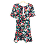 Majorelle Floral Faux Belted Dress- Size S