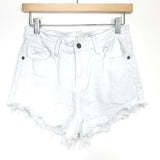 Nature Denim White Denim Cutoff Shorts- Size M