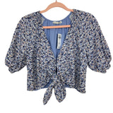 Abercrombie & Fitch Floral Front Tie Top NWT- Size S (we have matching shorts)