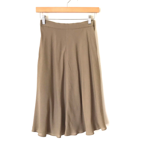 Anne Klein Beige Silk Skirt- Size 4