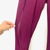 Victoria Sport Maroon Side Mesh Leggings- Size S (Inseam 28")