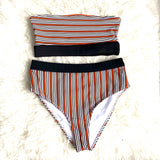 House of Harlow Striped Bandeau Bikini Top- Size S (we have matching bottoms)