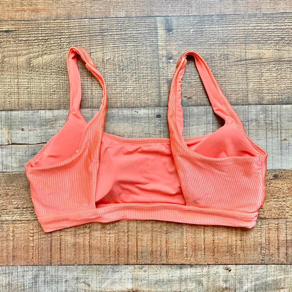 Aerie Shiny Orange Ribbed Padded Bikini Top- Size XL – The Saved Collection