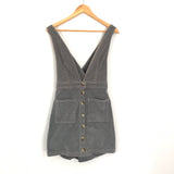 Show Me Your Mumu Connelly Overall Dress in Grey Corduroy- Size S