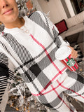 Colsie Plaid Fleece Sweatshirt- Size S (sold out online, we have matching pants)
