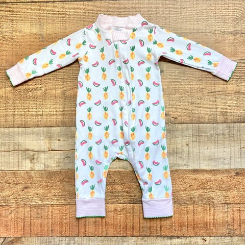 Pippa Layette + Lounge Fruit Print Outfit- Size 6M