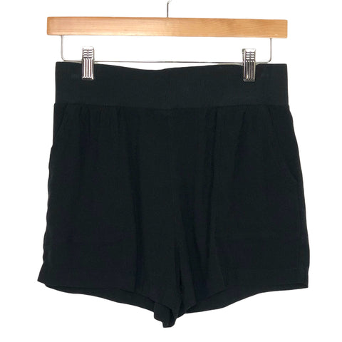 Chaser Black Wide Waist Band with Pockets Shorts- Size S