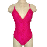 NBD x Naven Hot Pink Lace Adjustable Criss Cross Strap Bodysuit- Size S (sold out online)