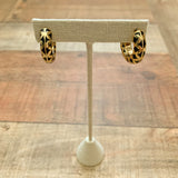 Baublebar Gold and Black Small Hoop Earrings