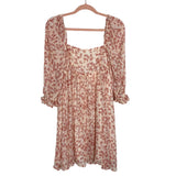 Storia Pink Sheer Sleeves Kiss Goodbye Babydoll Dress NWT- Size M