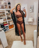 Mara Hoffman Brown Snakeskin Print Bikini Bottoms- Size S (sold out online, we have matching top)