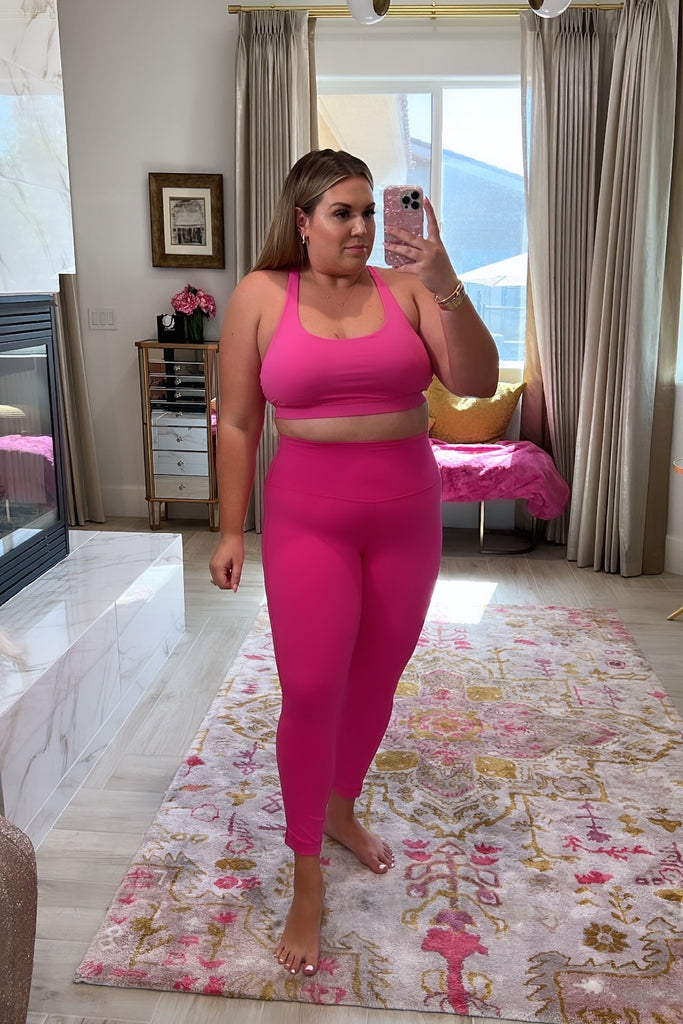 Gold Elite Hot Pink Leggings- Size XL (we have matching top) – The