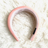 Pink Velvet Padded Headband