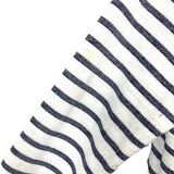 Sail to Sable White/Navy Striped Cowl Neck Pullover- Size XL (see notes)