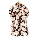 Who What Wear Floral Smocked Mock Neck Dress- Size M