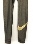 Nike Dry-Fit Black and Gold Legging - Size XS (26” Inseam) (see notes)