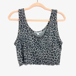 Grayson Threads Grey Animal Print Sleepwear Tank Top- Size L (We have matching bottoms)