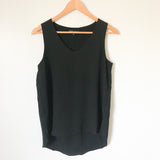 Gibson Black V Neck Blouse- Size XS Petite