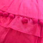 J Crew Pink Drawstring Pom Pom Dress- Size 00 (see notes)