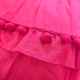 J Crew Pink Drawstring Pom Pom Dress- Size 00 (see notes)