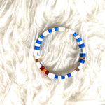 J Nicole Jewelry Blue and White Bracelet