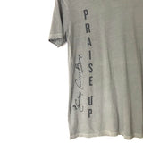 DaySpring Candace Collection Grey Graphic "Praise Up" AUTOGRAPHED Tee- Size XS