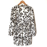 Audrey 3+1 Knit Animal Print Babydoll Dress NWT- Size S