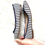 J Crew Gemma Striped Flats- Size 6.5