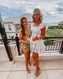 Express White Smocked Ruffle On or Off the Shoulder Dress- Size S (sold out online)