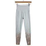 Beyond Yoga White with Rose Gold Speckle High Waisted Leggings- Size S (sold out online, Inseam 26")