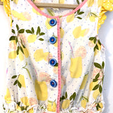 Matilda Jane Lemon Romper- Size 6 (see notes)