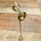 Baublebar Gold and Black Small Hoop Earrings
