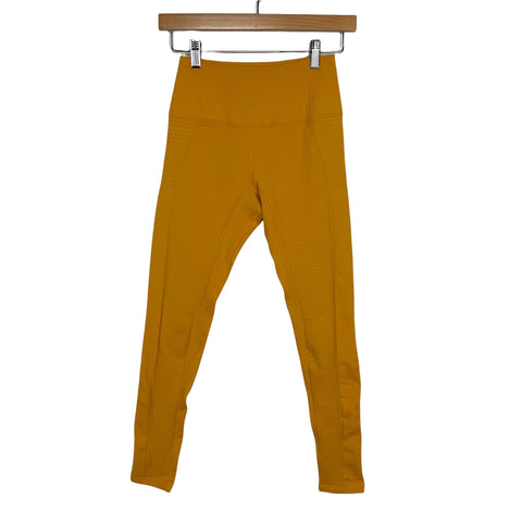 Avacodo Mustard Yellow Mid Rise Leggings NWT- Size XS/S (Inseam 24” we have matching sports bra top)