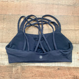 Athleta Navy Blue Criss Cross Back Padded Sports Bra- Size S