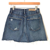 Grlfrnd Denim Distressed Skirt- Size 26