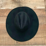 Scoop Black Wide Brim Hat NWT