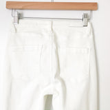 BLANKNYC White Mid-Rise Distressed Skinny Jeans- Size 26 (Inseam 27.5")