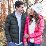 Time & Tru Pink Puffer Jacket with Hood- Size S (4-6)