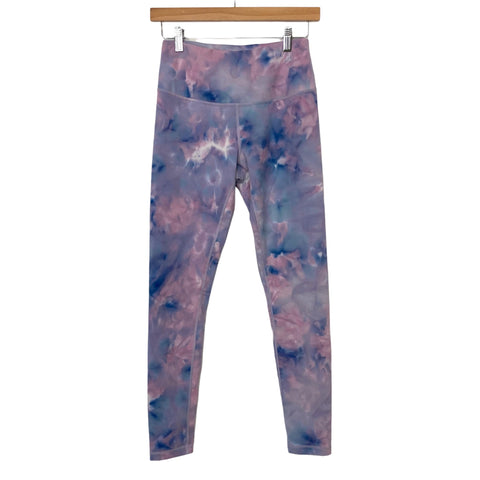 Zella Pink/Blue Tye-Dye Leggings- Size S (Inseam 26.5")