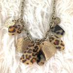 No Brand Leopard Print Pendant Necklace