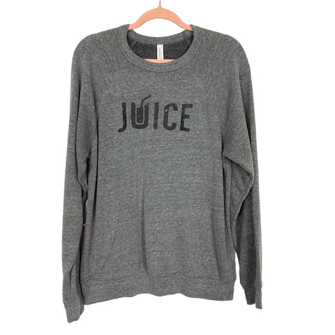 Bella + Canvas Gray Heathered Juice Sweatshirt- Size L