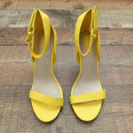 Forever21 Yellow Strappy Stiletto Heels- Size 7.5 (see notes)