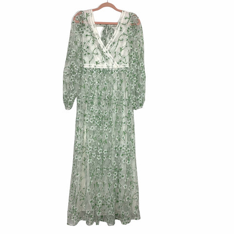 Just Me Floral Embroidered Dress- Size XS (sold out online)