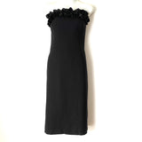 Maggy London Black Strapless Ruffle Dress- Size 14