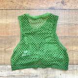 Robin Piccone Green Mesh Bikini Top- Size XS (we have matching bottoms, sold out online)