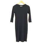 Lush Black Ribbed Dress - Size S