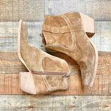 Dolce Vita Camel Suede Booties- Size 7
